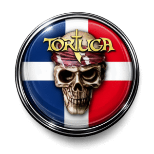 Button (Saaribik Tortuga Motiv)